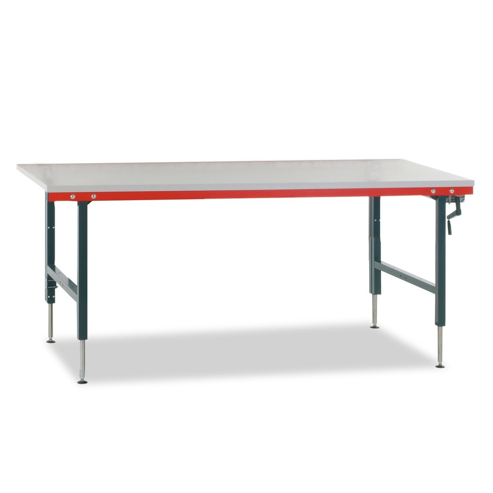 Rocholz Packtisch mit Waage bis 60 kg, HxBxT 690-960 x 2.000 x 920 mm
