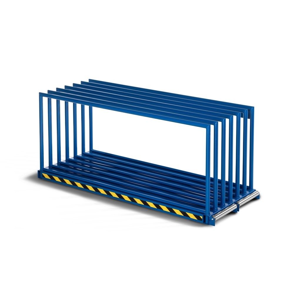 RR-Industrietechnik® Tafelregal RVR-25, doppelseitig, Grundfeld, HxBxT 1.100 x 1.000 x 2.565 mm, enzianblau