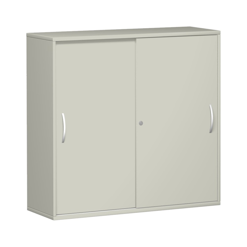 Schiebetürschrank Profi, 3 OH, Breite 1.200 mm, lichtgrau