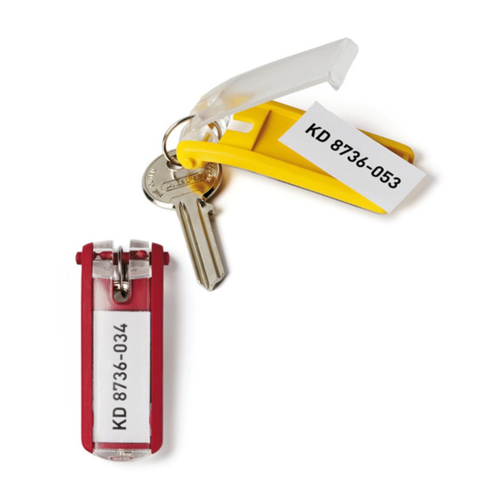 Schlüsselanhänger CLIP, 12 Stk/VE, gelb