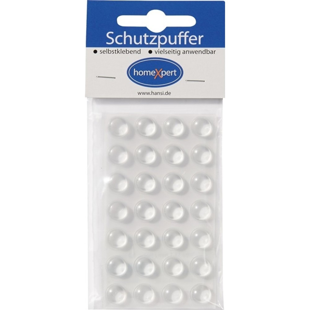 Schutzpuffer Clear, Kunststoff transparent Linse, 11,1 mm, selbstklebend