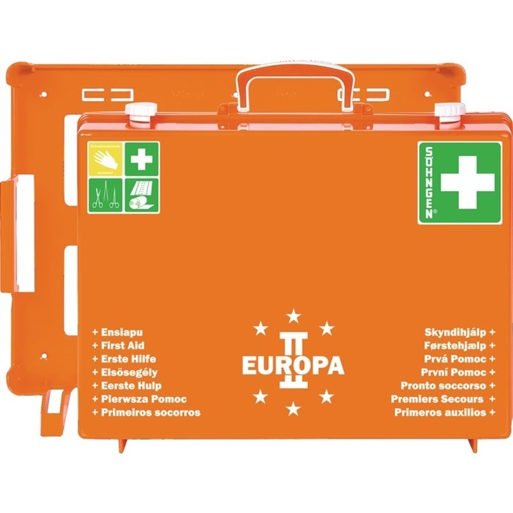 SÖHNGEN Erste Hilfe Koffer EUROPA II, orange, B400xH300xT150ca.mm
