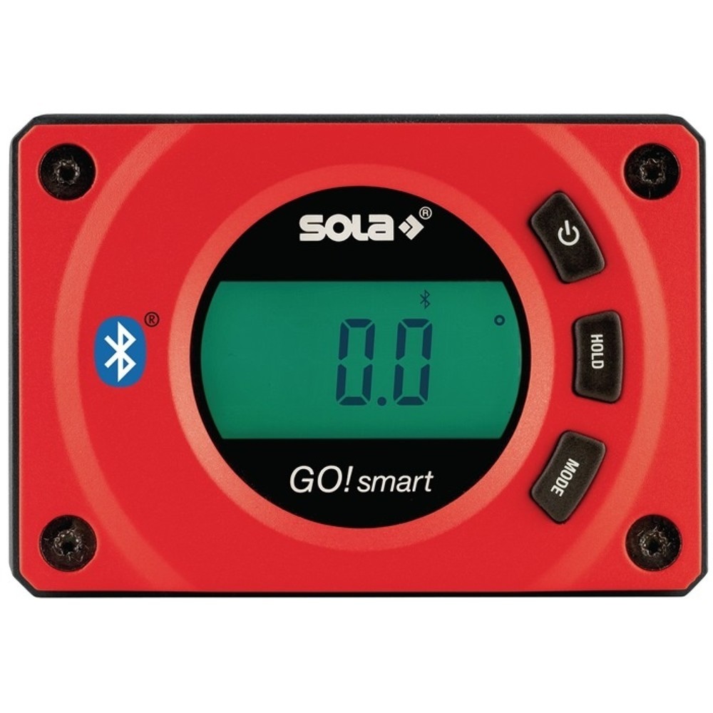 SOLA Digitaler Neigungsmesser GO! smart, Länge 8 cm, Polyamid, glasfaserverstärkt rot