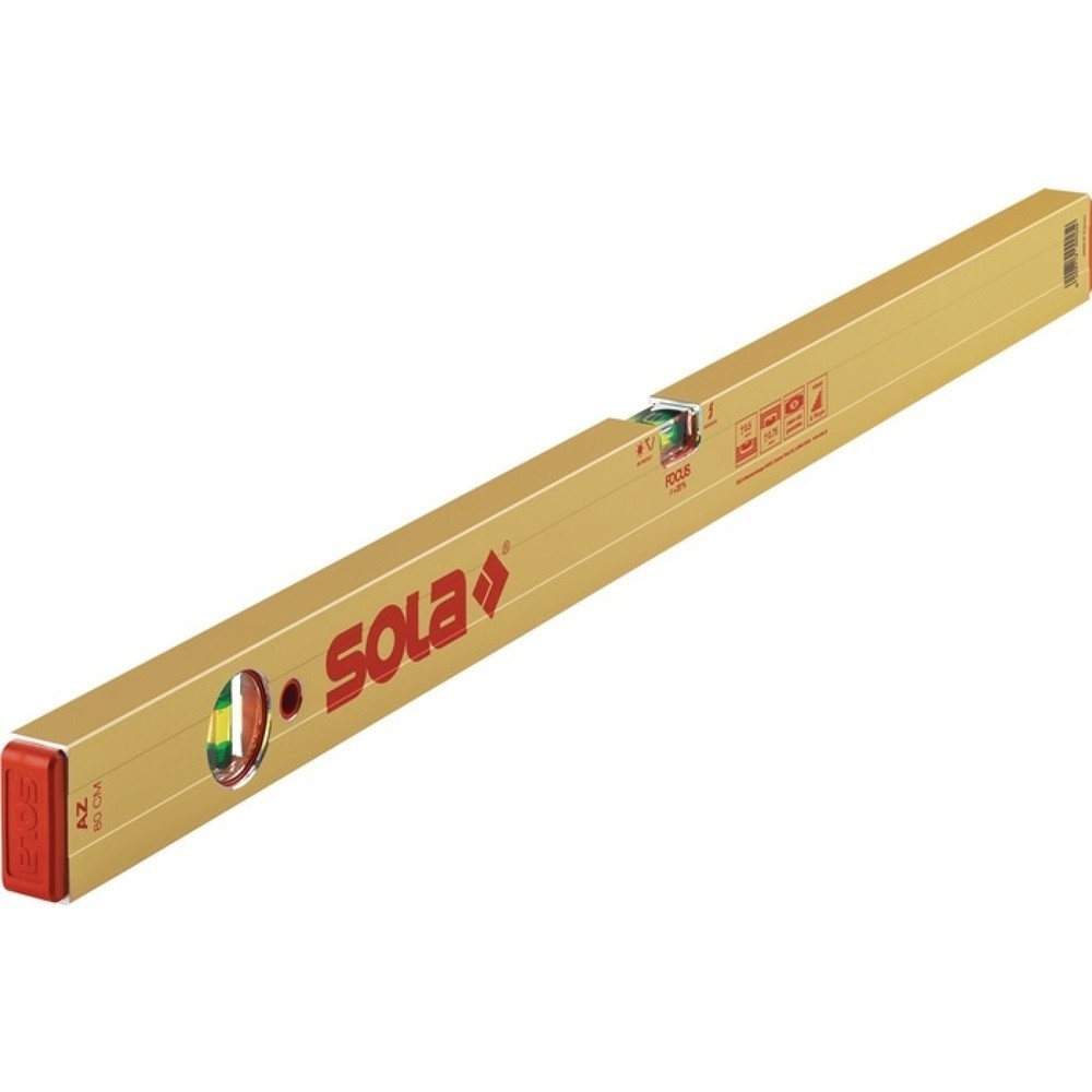 Produktabbildung: SOLA Wasserwaage AZ, 60 cm, Aluminium gold