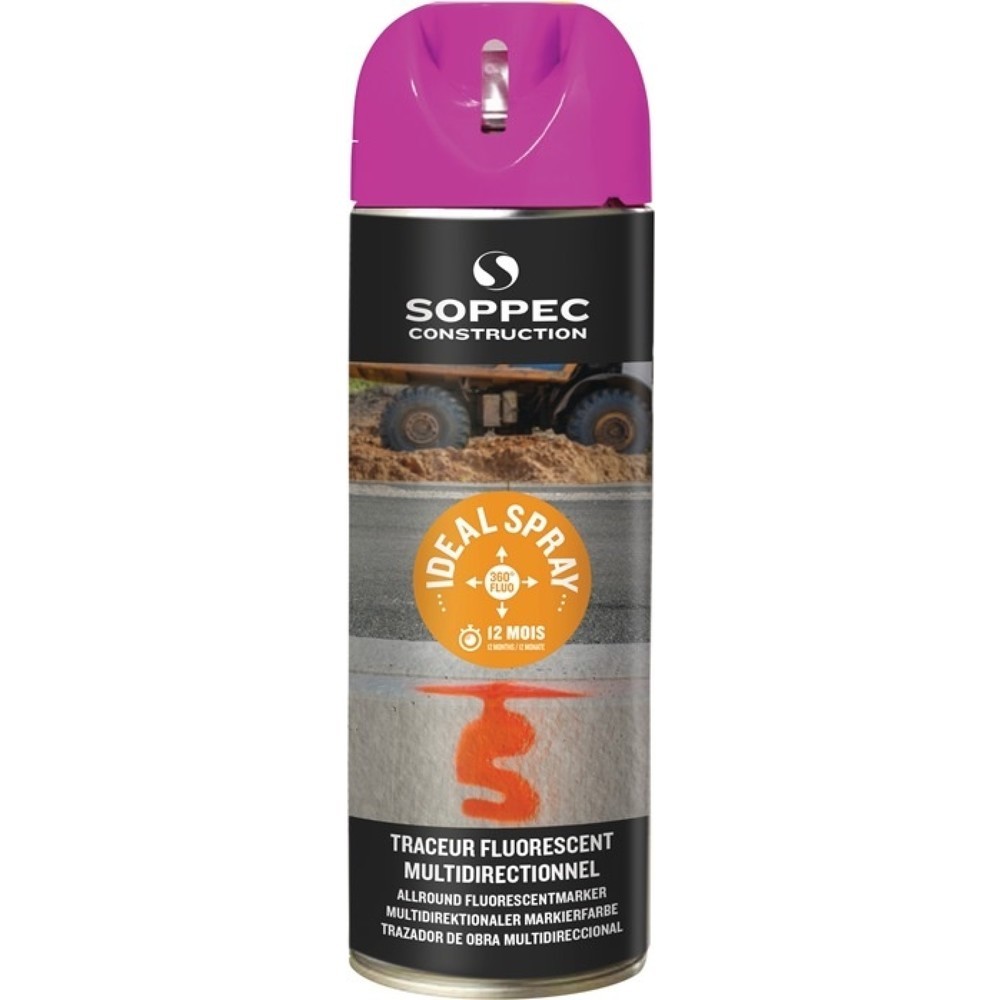SOPPEC Markierungsspray IDEAL, 500 ml, leuchtpink, Spraydose
