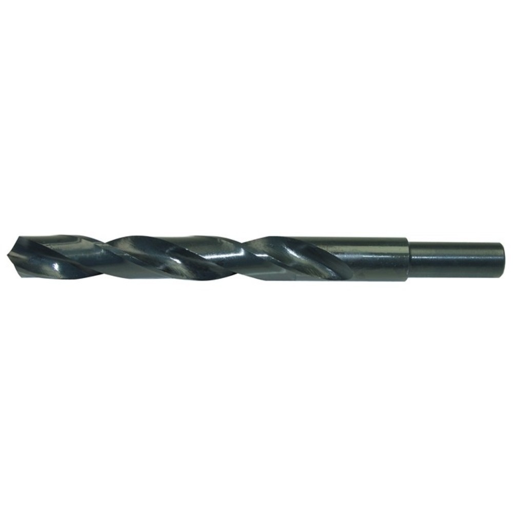 Spiralbohrer DIN 338 Typ N, HSS rollgewalzt abgesetzter Schaft, Nenn-Ø 18,5 mm, Schaft-Ø 13 mm kurz