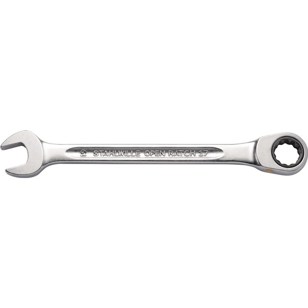 STAHLWILLE Maulringratschenschlüssel 17F, Schlüsselweite 8 mm Länge 144 mm