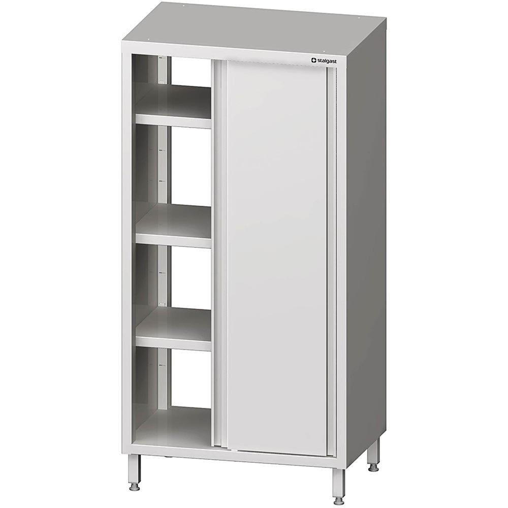 Stalgast Durchreiche-Hochschrank mit Schiebetüren, 900x500x1800 mm, verschweißt