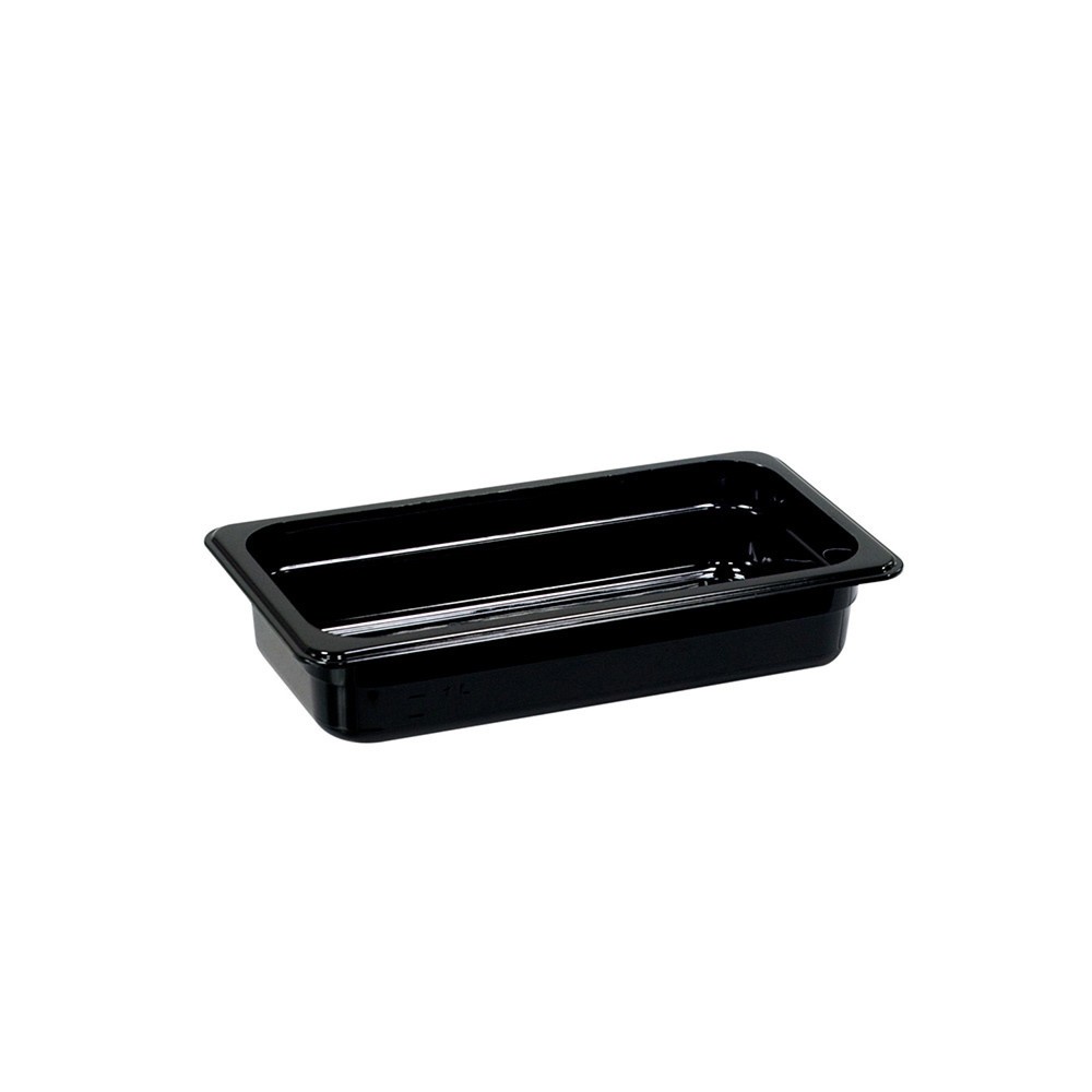 Stalgast Gastronormbehälter Polycarbonat Premium, schwarz, GN 1/3 (65 mm)