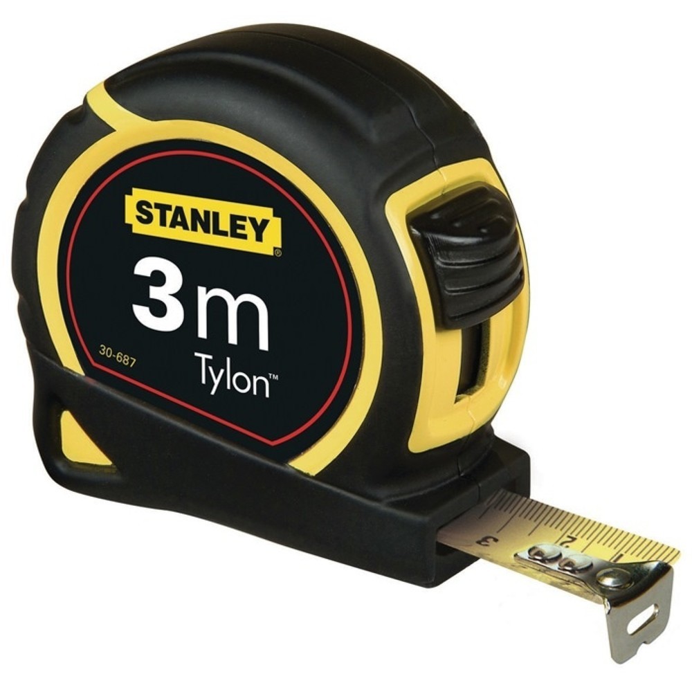 STANLEY Taschenrollbandmaß Tylon™ L.3m B.12,7mm mm/cm EG II Ku.Doppelendh.SB