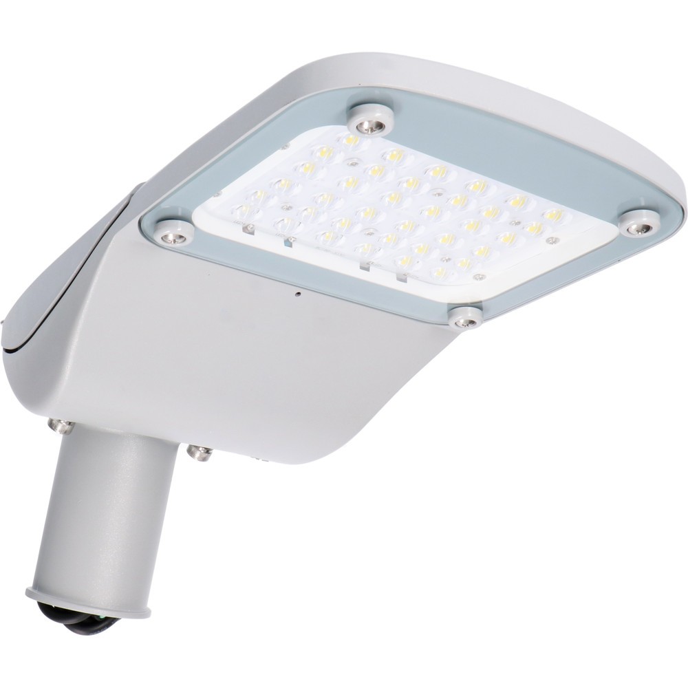 Straßenlaterne - 60W 7800lm 4000K IP66 - LumiLEDs (Philips) LED - Sosen Netzteil - grau