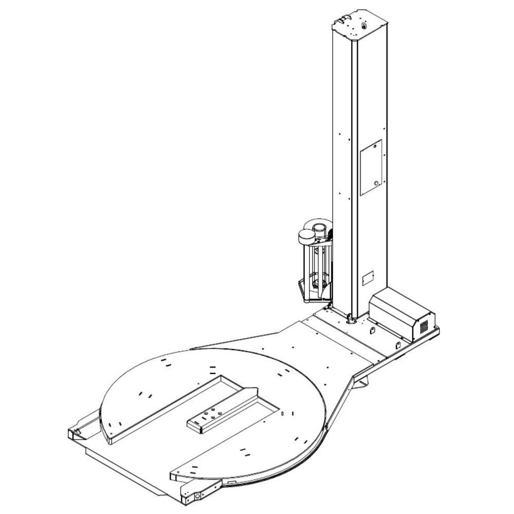 Produktabbildung Nr. 3: Stretchmaschine HSD VOLTA-T+ "FM", Drehteller Ø 1.650 x 2.500 mm, Beschickungswinkel 180°