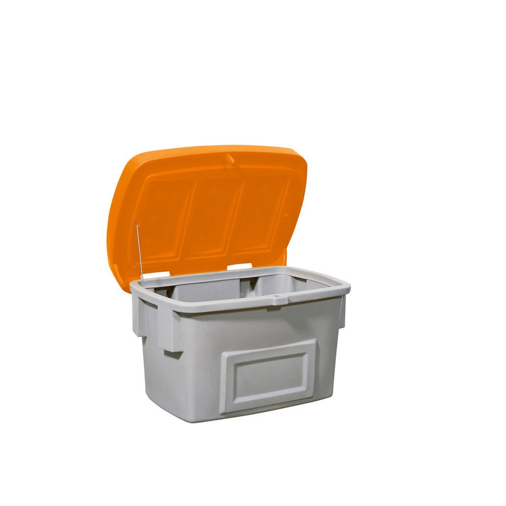 Streugutbehälter SB 200, grau/orange, 200 Liter