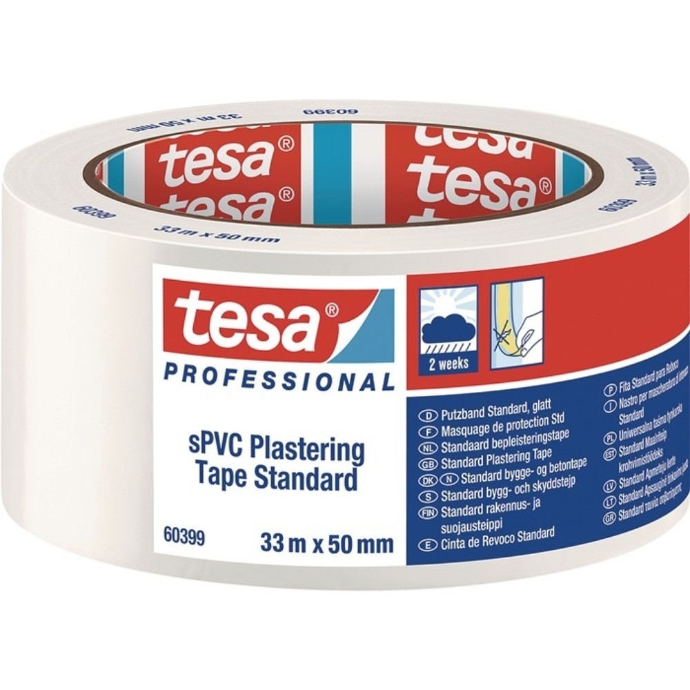 tesa® PVC Putzband 60399, Standard, weiß