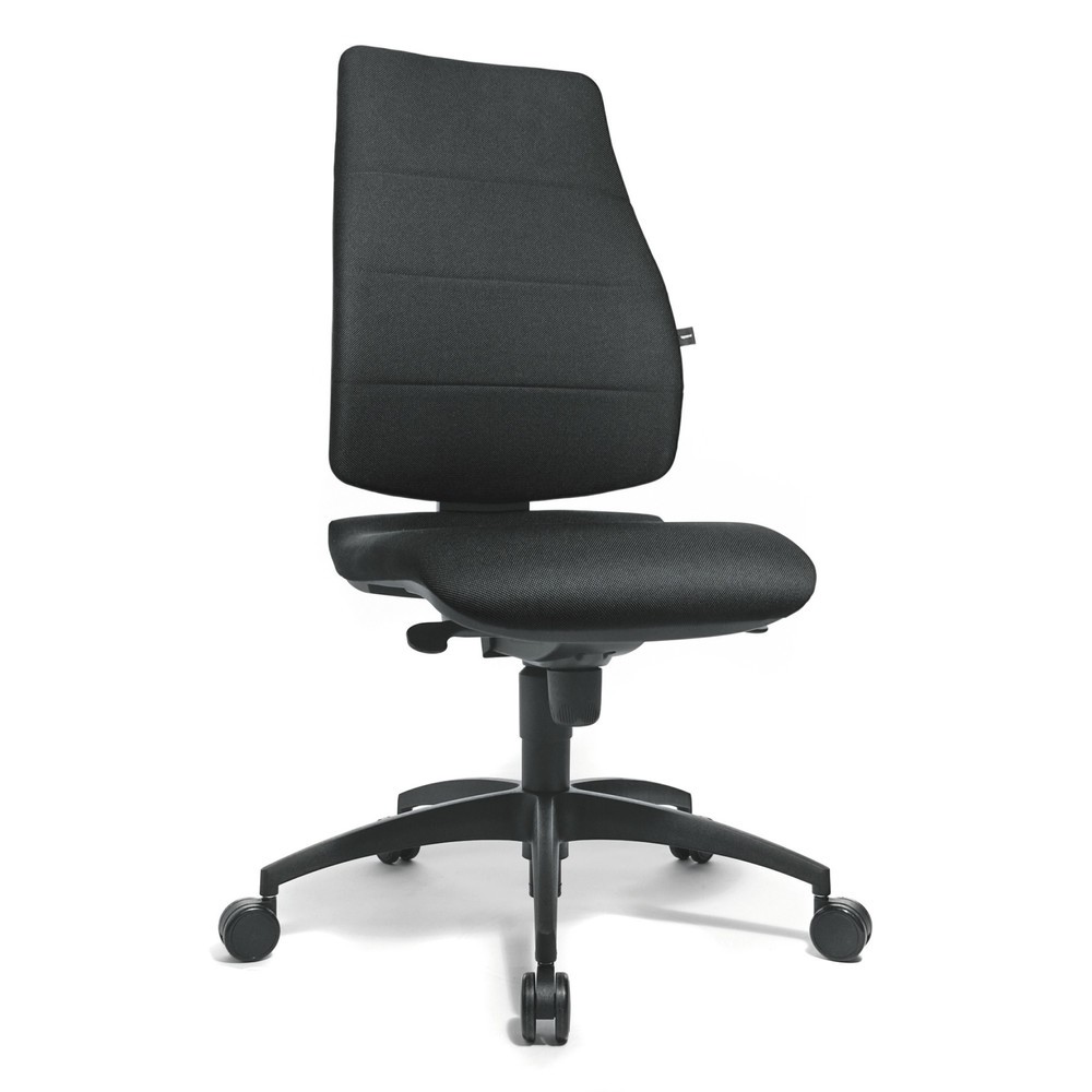 Topstar® Bürodrehstuhl Syncro, gepolsterte Rückenlehne, ergonomischer Bandscheibensitz, anthrazit