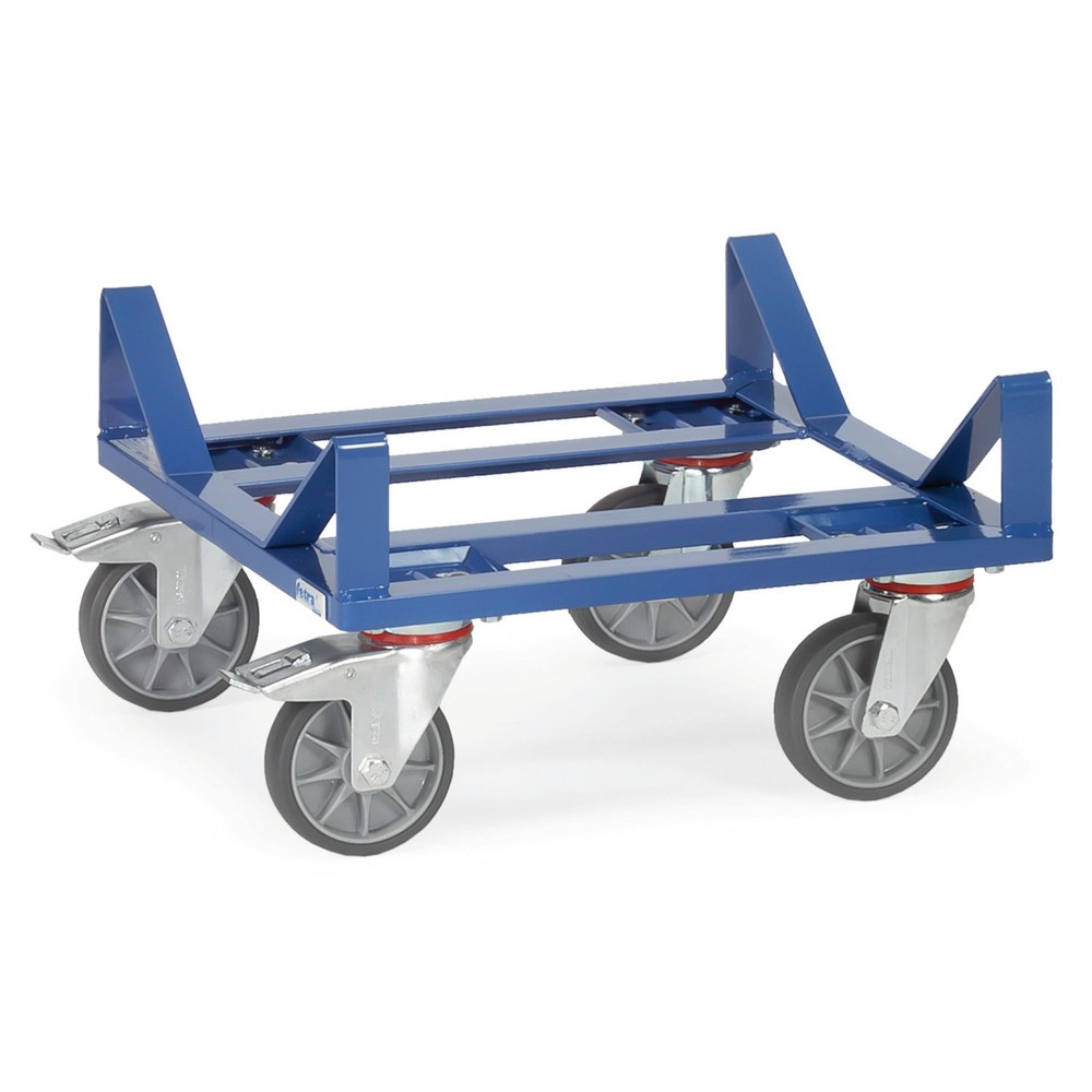 fetra® Transportroller für Ballen, Winkelstahl, TK 400 kg, BxT 500 x 500 mm