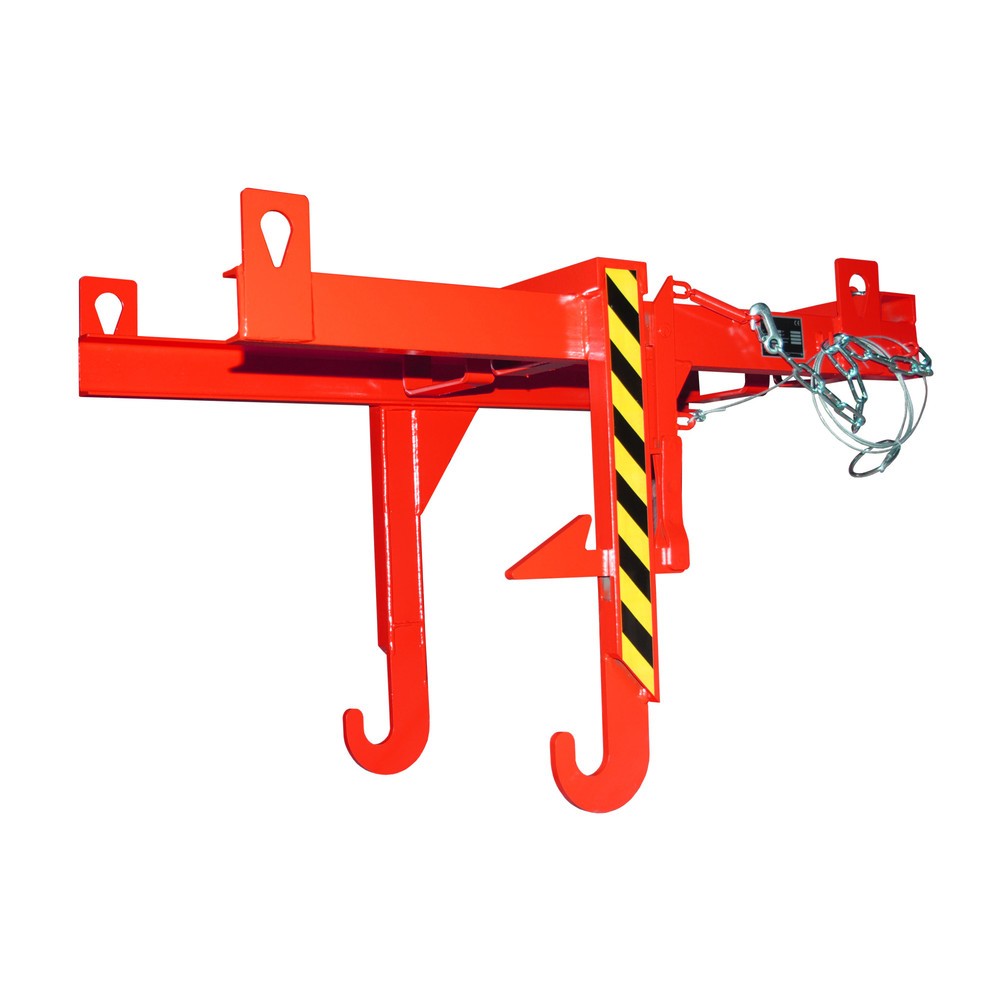 Traverse Typ BKT für Bauer® stapelbare Kippbehälter, TK 500 kg, Volumen 0,3 m³, RAL 3000 feuerrot