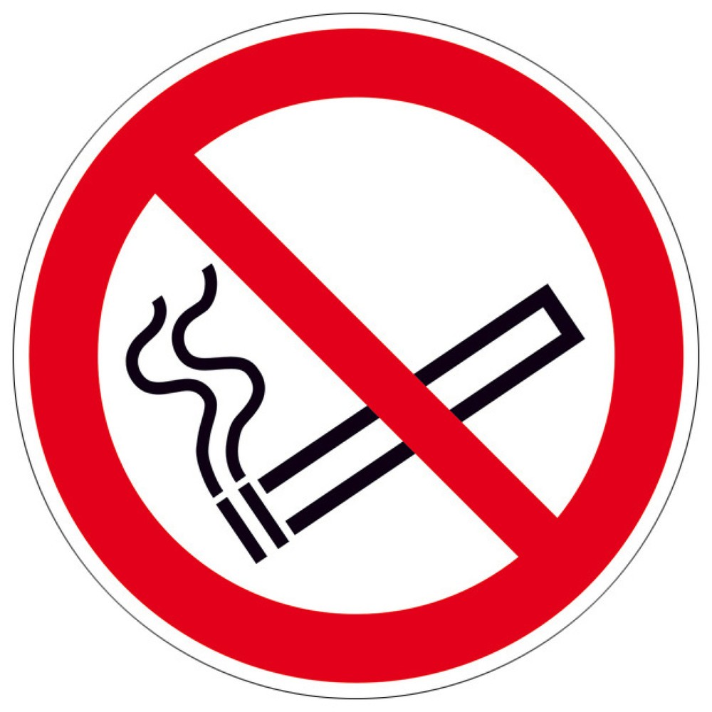 Rauchen verboten, Ø 100 mm, Folie