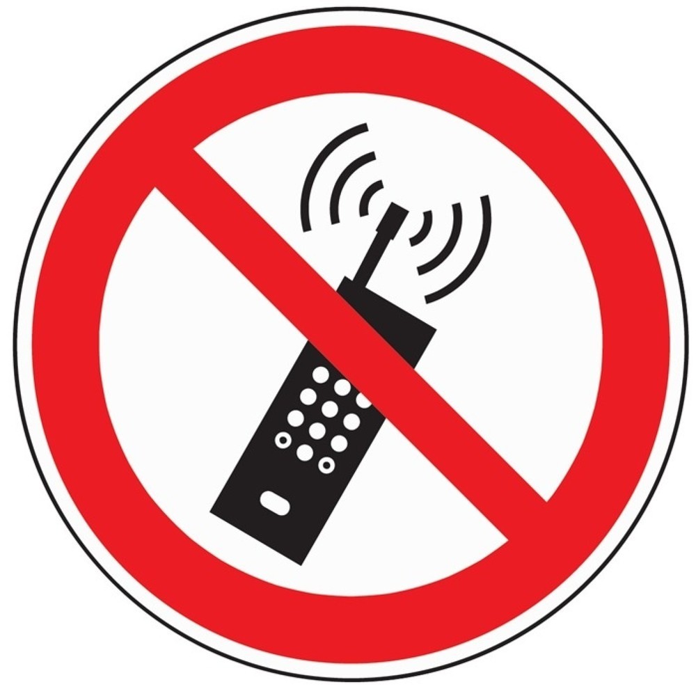 Verbotszeichen, Mobilfunk verboten, ASR A1.3/DIN EN ISO 7010, Folie