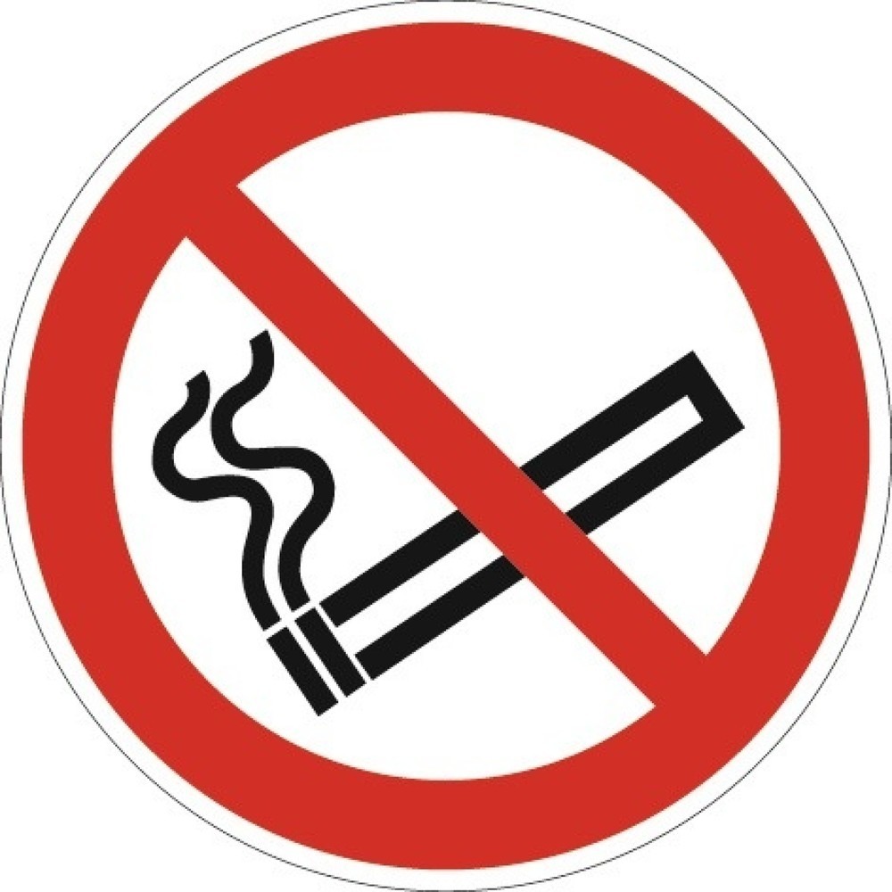 Verbotszeichen, Rauchen verboten, ASR A1.3/DIN EN ISO 7010, Folie