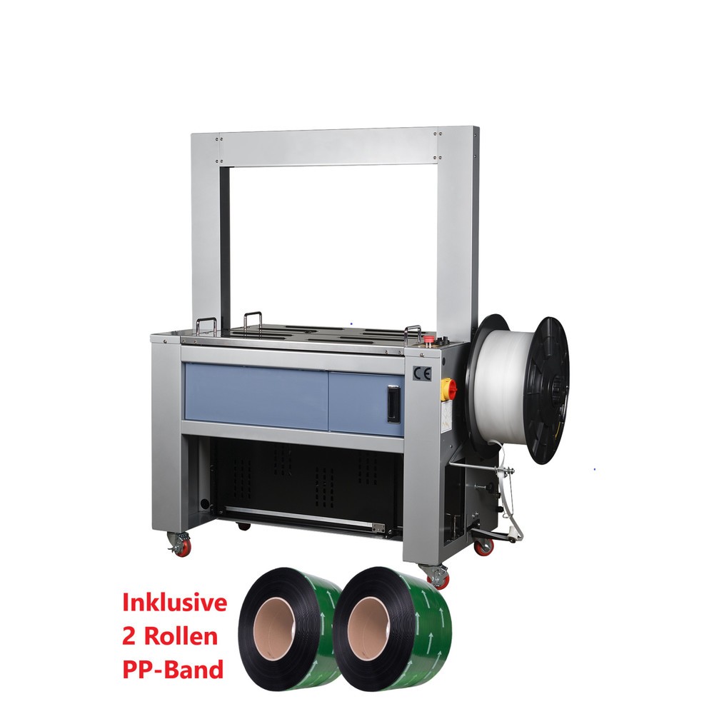 Vollautomatische Umreifungsmaschine PERFORMANCE, Umreifungsset: inkl. 2 Rollen 12 x 0,63 mm PP-Band