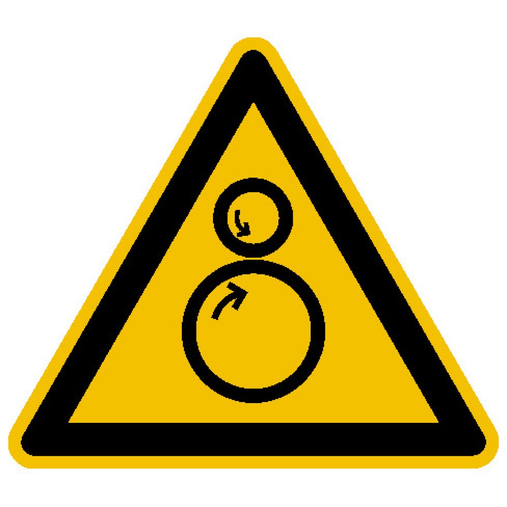 Warnschild – Warnung vor Einzugsgefahr