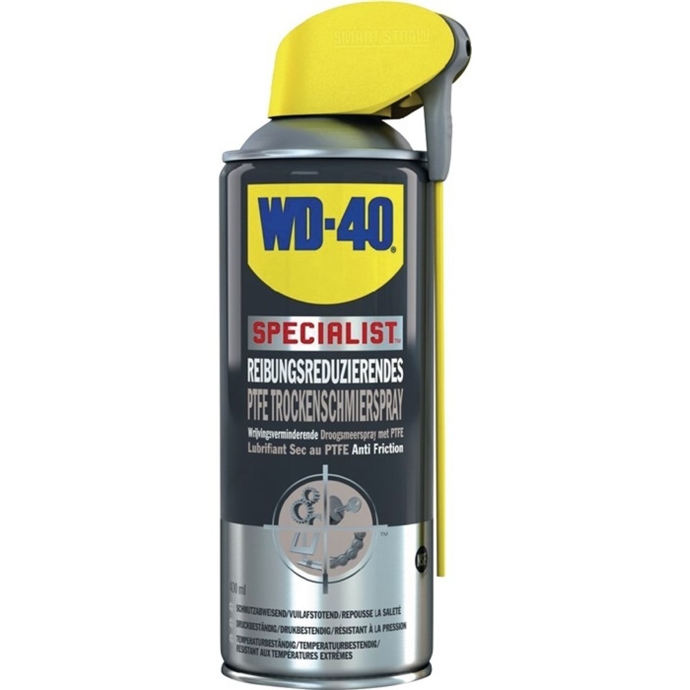 PTFE Trockenschmierspray dunkelgelb NSF H2 400 ml Spraydose Smart Straw WD40