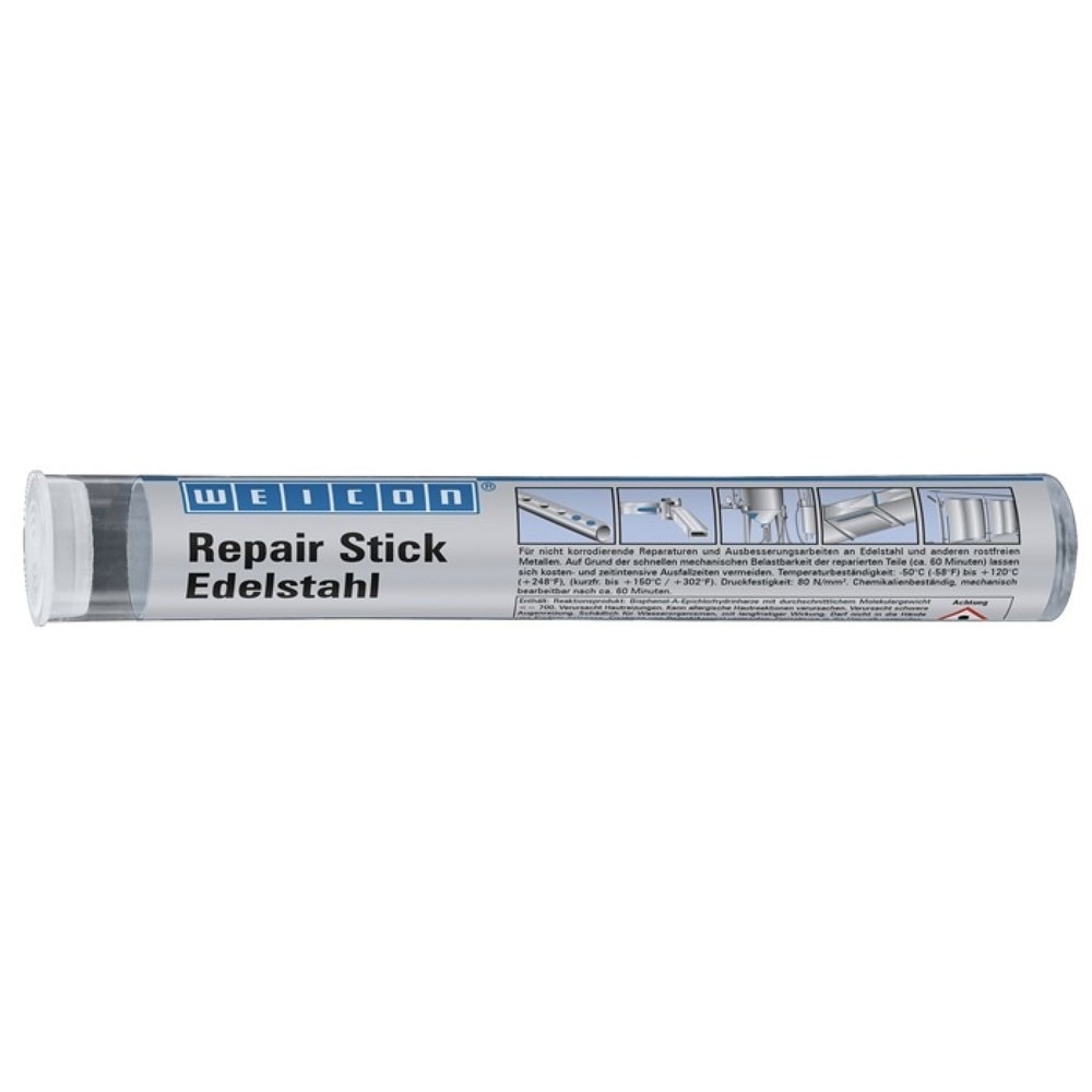 WEICON Repair Stick Edelstahl, 115 g, grau, Stick