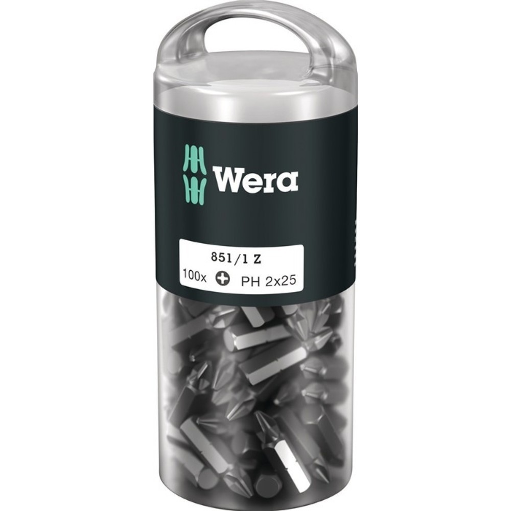 Produktabbildung: WERA Bitgroßpackung 855/1 Z PZD 2 L.25mm 100St./Box