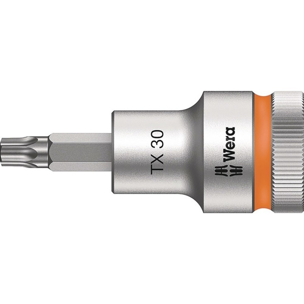 WERA Steckschlüsseleinsatz 8767 C HF TORX®, T30, 1/2 ″, Länge 60 mm