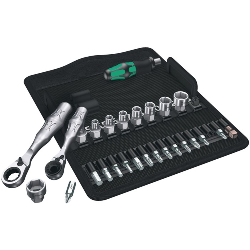 WERA Steckschlüsselsatz KK Zyklop Mini 2 27-tlg.1/4 Zoll SW 4-13mm Z.60/60 6KT