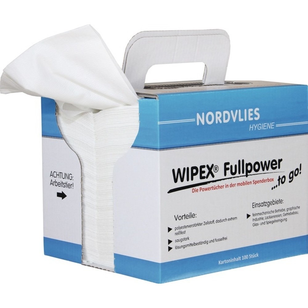 WIPEX Putztuch WIPEX Fullpower „TO GO", weiß, L380xB320ca. mm, z-gefaltet