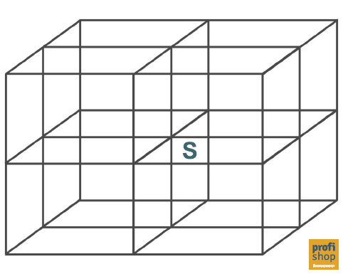 Schematische Darstellung des Lastschwerpunkts