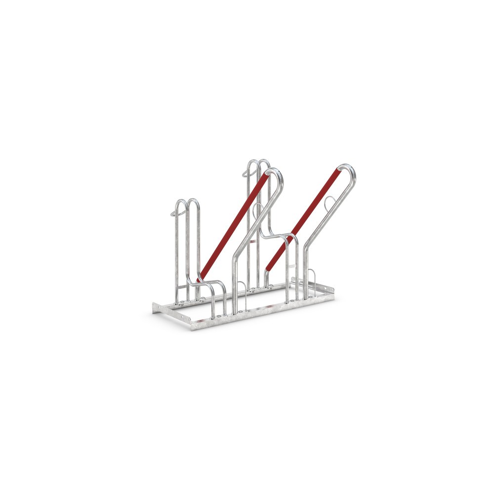 wsm® Standparker 4500 XBF mit Anlehnbügel, feuerverzinkt, 1-seitig, 2 Stellplätze, Radabstand 500 mm